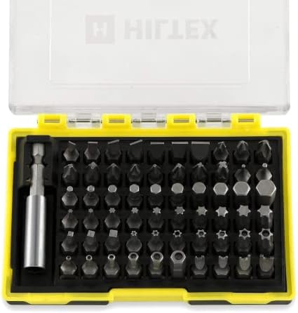 61-Pc Hiltex Security Bit Set w/ Magnetic Extension Adapter $12.80