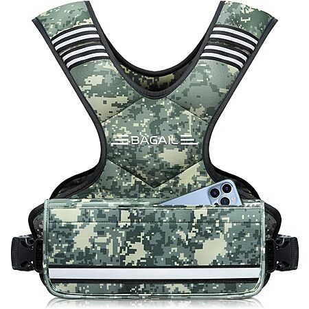Prime: BAGAIL 4-10lb Adjustable Weighted Vest for Women (Green Camo) $6.50 + Free S&H