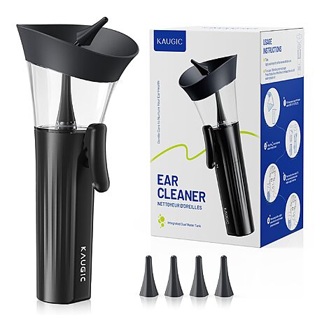 Kaugic One-Hand Manual 2-in-1 Ear Wax Removal Irrigation Flushing System Kit $12.50