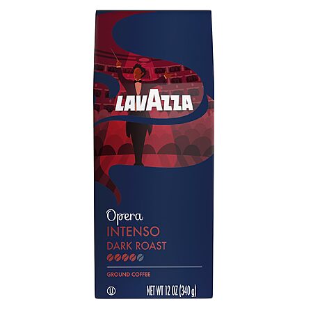 12-Oz Lavazza Ground Coffee (Opera Intenso, Dark Roast) $8.85 w/ S&S
