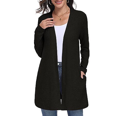 Lepunuo Women’s Open Front Knit Cardigan Sweater w/ Pockets (Various) $8