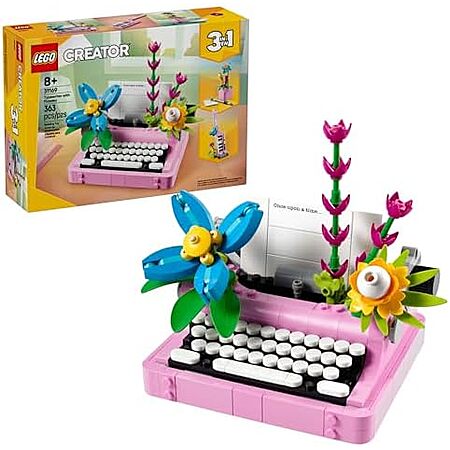 363-Pc LEGO Creator 3 in 1 Typewriter w/ Flowers Building Set $18