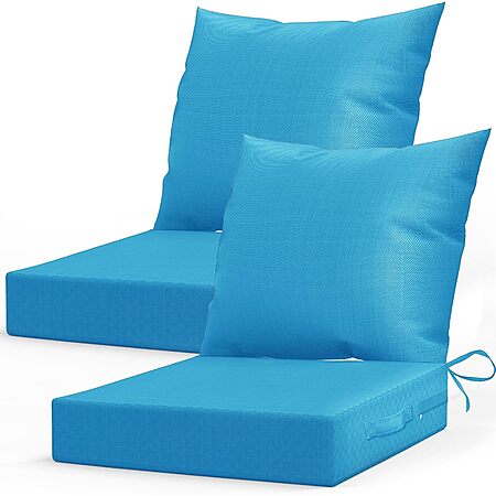 2-Pk 24×24″ L’AGRATY Outdoor Chair Cushions w/ Backrest $24 + Free S&H