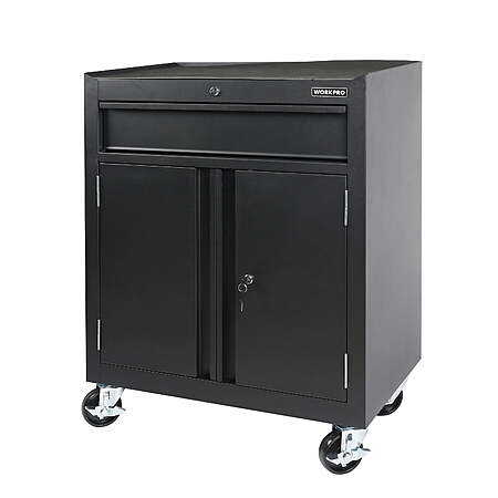 28″ 2-Shelf WORKPRO Rolling Garage Storage Cabinet $139.65 + Free S&H