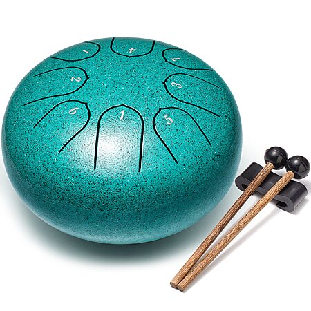6″ Lronbird Steel Tongue Rain Drum Musical Instrument w/ 8 Notes (Various) $13.50