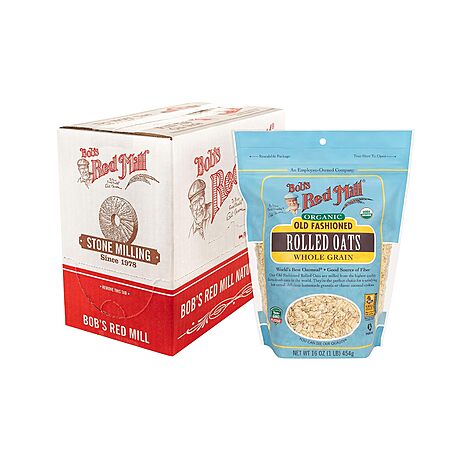 4-Pk 16-Oz Bob’s Red Mill Organic Old Fashioned Rolled Oats $9 w/ S&S