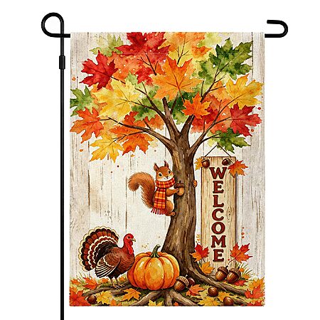 12″x 18″ HSHFAMIIY Welcome Fall Garden Flag Decor $3.60