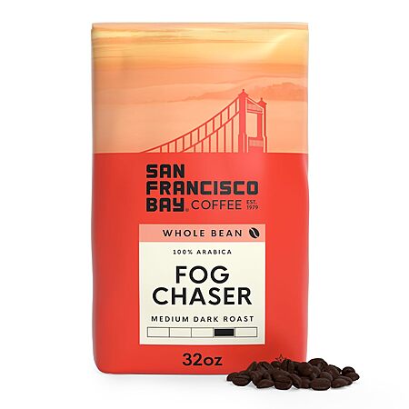 Select Accounts: 2-Lb San Francisco Bay Whole Bean Coffee (Fog Chaser) $14.25 w/ S&S