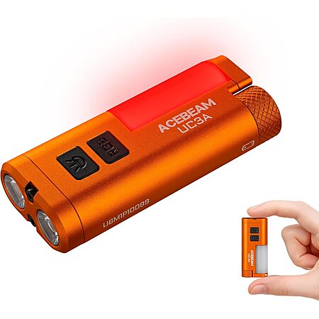 ACEBEAM UC3A Rechargeable / AAA 900 Lumen EDC Mini Flashlight $20