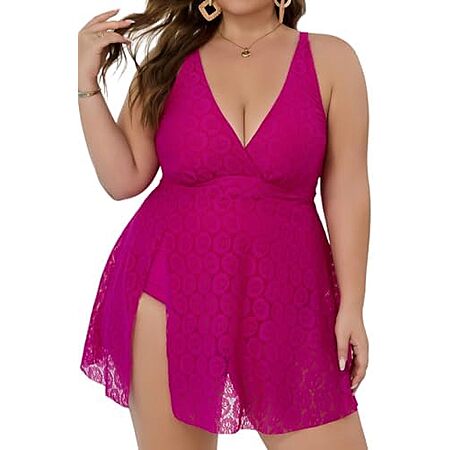 COCOPEAR Women’s Plus-Size Tankini Swimsuit (various) $15