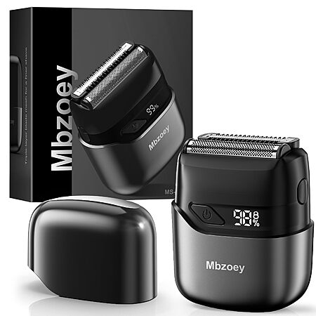 Mbzoey Men’s IPX7 Waterproof Electric Foil Shaver w/ Magnetic Cover $14 + Free S&H