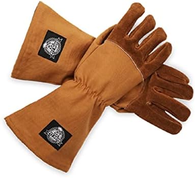 Pit Boss Heavy Duty Canvas & Leather BBQ Grilling Gloves $22.50