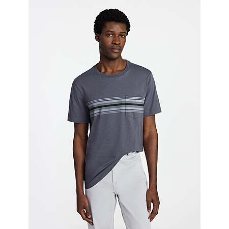 George Men’s 100% Cotton Short Sleeve Slub Pocket Tee from $4.20