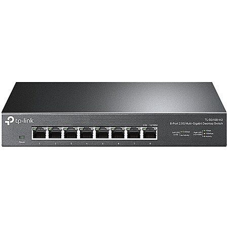 8-Port TP-Link 2.5 Gigabit Unmanaged Ethernet Switch + 10% Back w/ Prime Card $55 + Free S&H