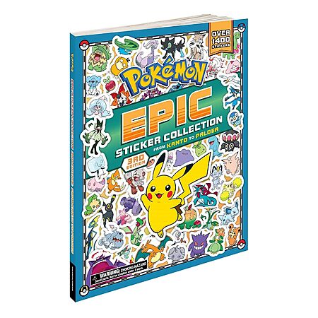 Pokémon Epic Sticker Collection 3rd Ed: From Kanto to Paldea w/ Over 1,400 Stickers $8.60 + Store Pick Up