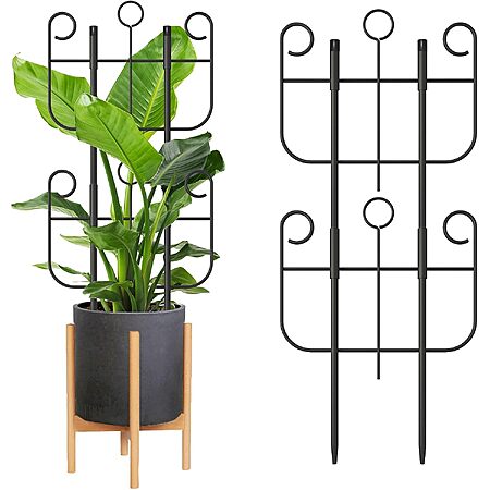2-pk Blingluck Expandable Trellis for Indoor Climbing Potted Plants $6