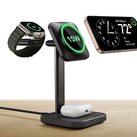 ESR 3-in-1 Qi2 Certified 15W MagSafe Wireless Charging Station (4 Colors) $13