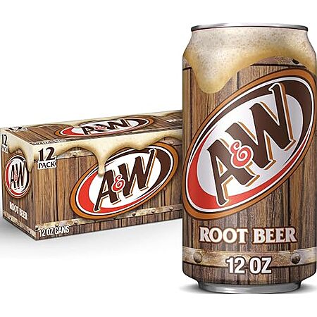 12-Oz A&W Root Beer Soda: 24-Pk $7.35; 12-Pk $3.70