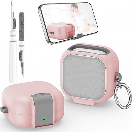 OTOPO Earbuds Case Cover for Galaxy Buds 4/4 Pro w/ Phone Stand & Carabiner from $3.35