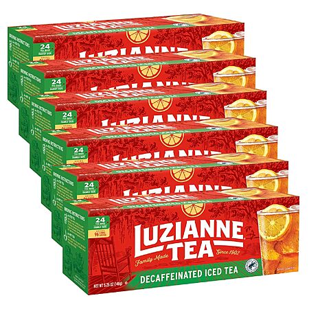 6-Pk 24-Ct Luzianne Decaffeinated Iced Tea Bags $12.75 w/ S&S