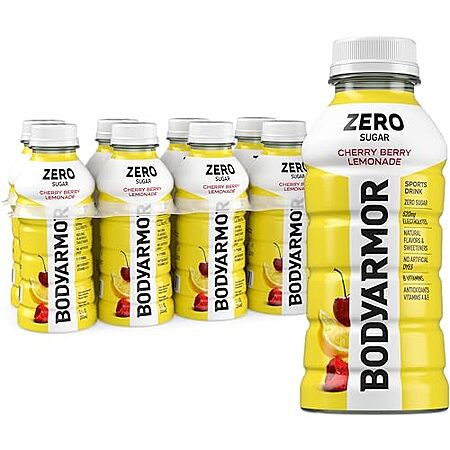 8-Pk 12-Oz BODYARMOR ZERO Sugar Cherry Berry Lemonade Electrolyte Sports Drink $3.60 w/ S&S