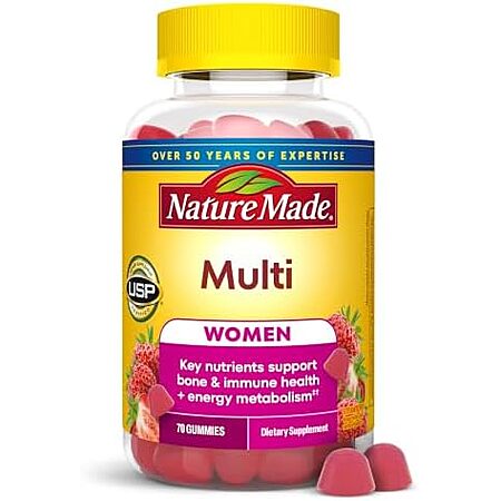 Select Accts: 70-Ct Nature Made Women’s Daily Nutritional Multivitamin Gummies 2 for $6.40 w/ S&S