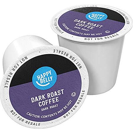 24-Ct Happy Belly Dark Roast Keurig Coffee Pods (Dark Roast) $5.20 or less w/ S&S