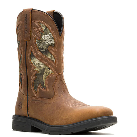 Wolverine Men’s Rancher Level Pull-On Steel-Toe Work Wellington Boot (Camo) $66 + Free S&H