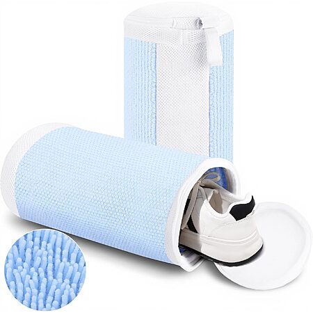 2-Pk Dntorx Chenille Shoe Washing Bags for Washer & Dryer (various colors) From $9.50