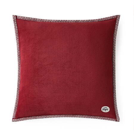 Pawz 20″x20″ Plush Fleece Decorative Throw Pillow (Red or Navy Blue) $4.90