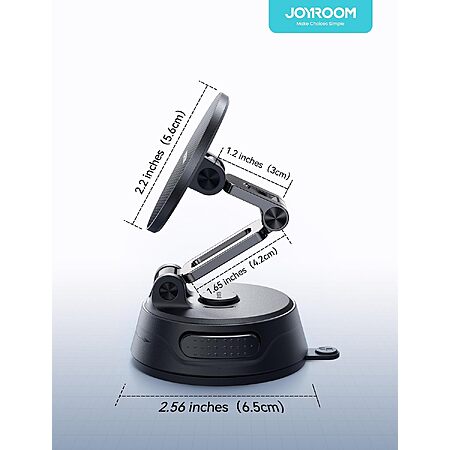 JOYROOM Tri-Fold Magnetic Phone Car Mount w/ 360° Rotation $10