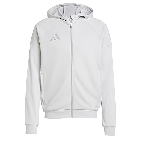 Men’s adidas Tiro 25 Full Zip Hoodie w/ Front Zip Pockets (Team Light Grey) $18 + Free S&H