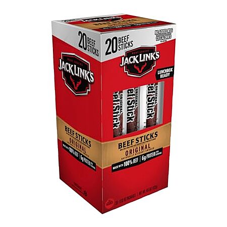 Select Accounts: 20-Pack 0.92-Oz Jack Link’s Beef Sticks (Original) $9.60 w/ S&S