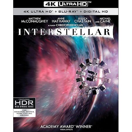 Interstellar (4K UHD + Blu-ray + Digital) $15