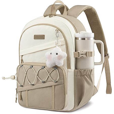 15.6″ 25L Lovevook Laptop Backpack (Khaki / Off White) $14
