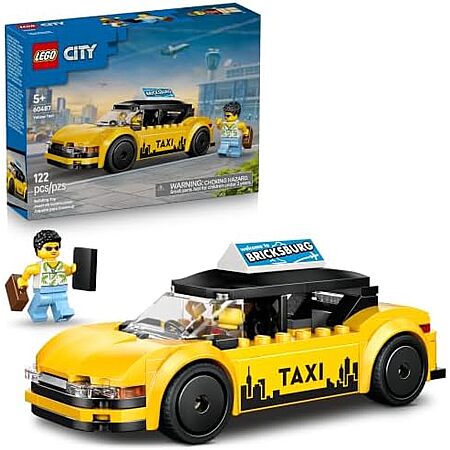 122-pc LEGO City Yellow Taxi Building Kit (60487) $8.50