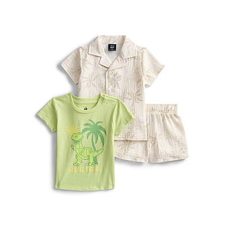 3-Pc Disney Baby Boys’ Pixar Toy Story Rex Outfit Set (various colors) $5