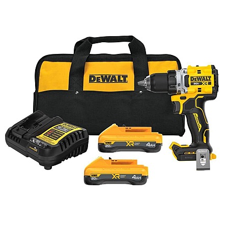 Select Stores: DeWALT 20V XR Brushless 1/2″ Drill/Driver Kit w/ 2x 4Ah Batteries $134.50 (In-Store Only)