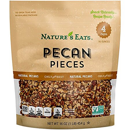 16-oz Nature’s Eats Pecan Pieces $6.95 & More w/ S&S