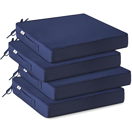 4-Pk IPYNBAP Outdoor Patio Cushions (Blue, 19″x19″x3″) $23 + Free S&H