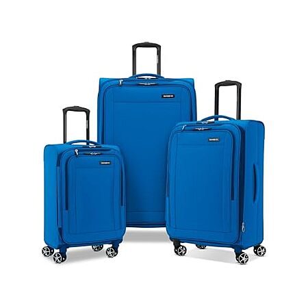 3-Pc Samsonite Saire LTE Softside Expandable Luggage (Blue) $100 + Free S&H w/ Prime
