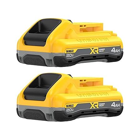 2-Pk 4Ah DeWALT Powerpack MAX XR Battery $100 + Free S&H w/ Prime