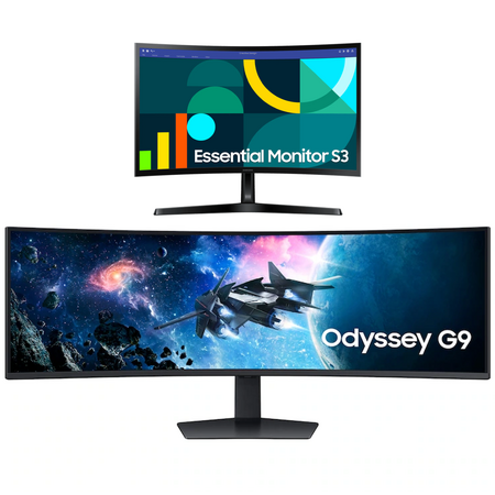 Samsung EPP/EDU: 49″ Odyssey G95C 5120×1440 240Hz Curved Monitor + 24″ S36GD Monitor $630 + Free S&H
