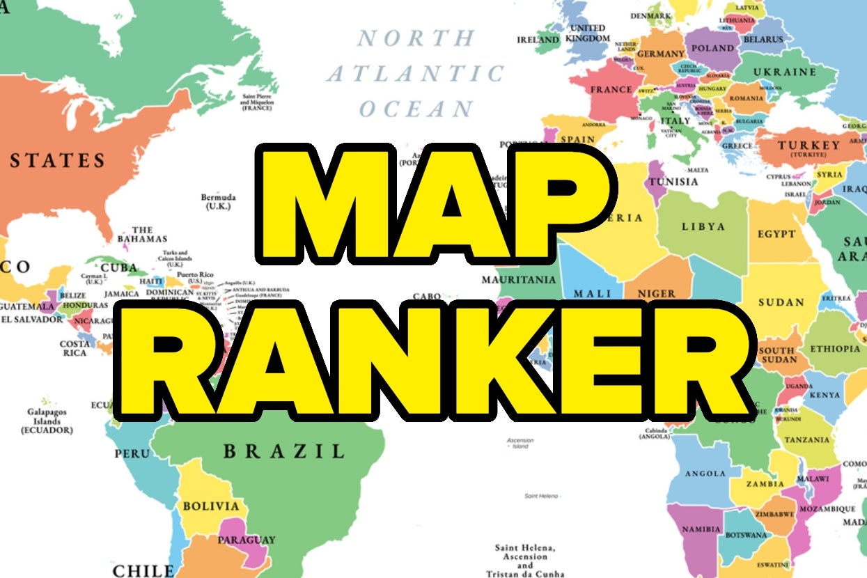 Can You Rank These 6 Countries Correctly In Just 3 Tries?