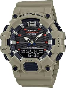Men’s Casio 46mm Classic Analog Digital Display Quartz Watch w/ Black Dial (Tan) $33