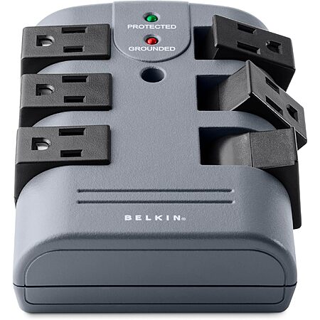 Prime Members: Belkin Power Strip Surge Protector w/ 6 Rotating AC Outlets $19 + Free S&H