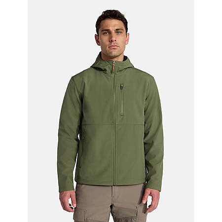 Ozark Trail Men’s Softshell Jacket w/ Hood (Green Lichen, Limited Sizes) $13.15