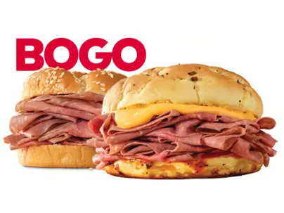 Select Arby’s Restaurants: Any Arby’s Sandwich B1G1 Free (Valid Thru 10/4)