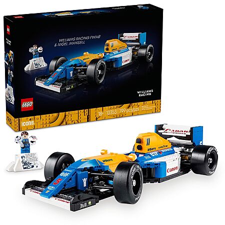 799-pc LEGO Icons Williams Racing FW14B & Nigel Mansell F1 Model Car Kit (10353) $52 + Free S&H