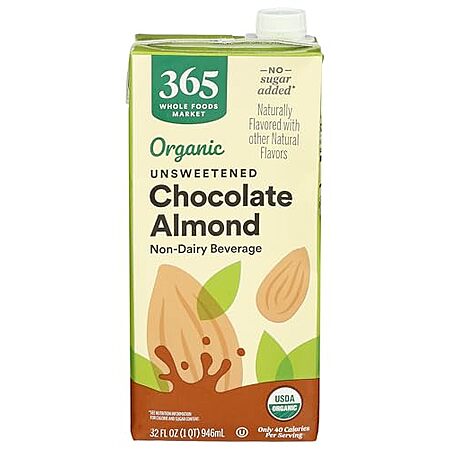 Prime Members: 32-Oz 365 by Whole Foods Market Organic Almond Milk (Chocolate) $1.75 w/ S&S + Free S&H